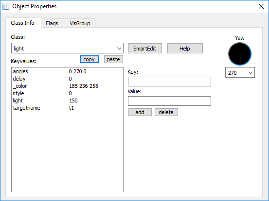 light keyvalues with SmartEdit off