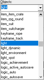 Light entities in the list